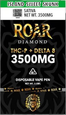 Roar Diamond 3500mg THC-P + Delta 8 Disposable Vape - 1 Pack - Smoking Vibes