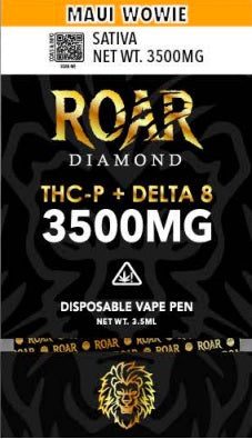 Roar Diamond 3500mg THC-P + Delta 8 Disposable Vape - 1 Pack - Smoking Vibes