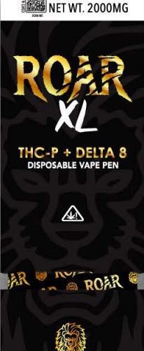 Roar XL 2000mg THC-P + Delta 8 Disposable Vape - Smoking Vibes 